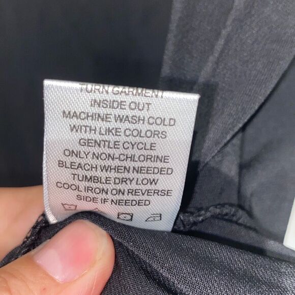 Adrienne Vittadini Women's Black Embellished Long Sleeve Blouse Size XL - Picture 8 of 8